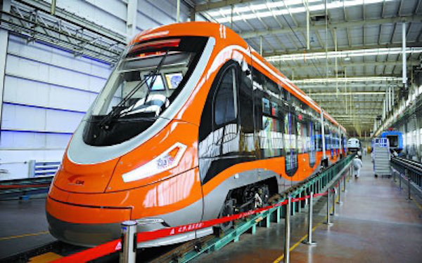 China fabrica el primer tranvía del mundo impulsado por hidrógeno